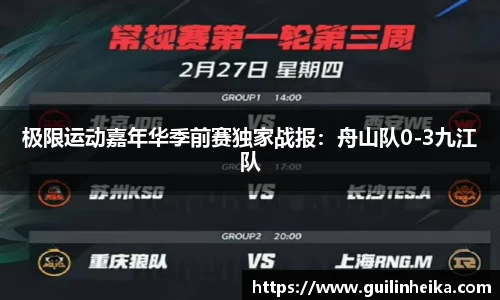 极限运动嘉年华季前赛独家战报：舟山队0-3九江队