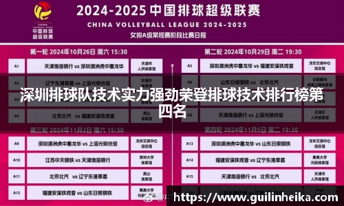 深圳排球队技术实力强劲荣登排球技术排行榜第四名